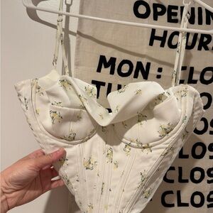 House of CB floral Corset Top